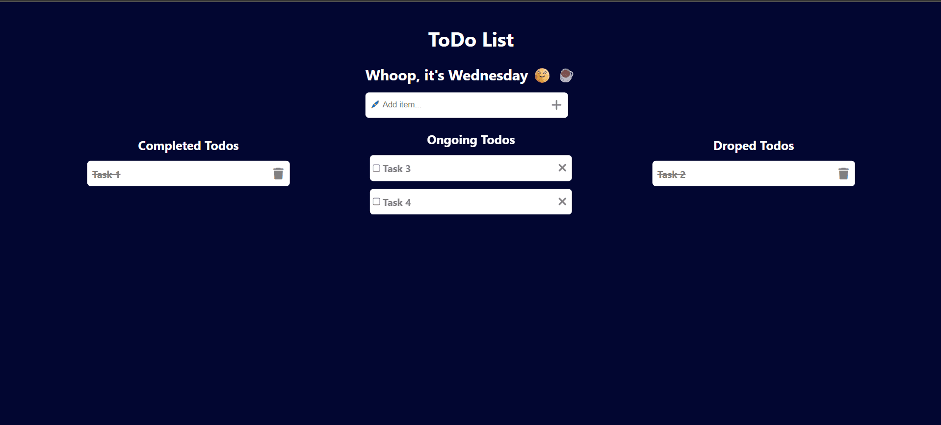 To-Do App - React js Project